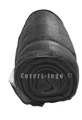 BLACK DEBRIS NETTING SCAFFOLD SHEETING GARDEN SCREEN CROP WINDBREAK 2M X 20M