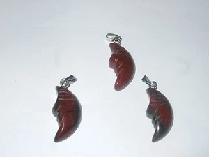 - Ciondolo Pietra Cristalloterapia - LUNA DIASPRO ROSSO - Picture 1 of 1