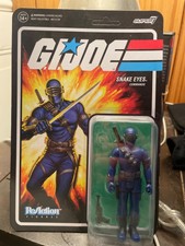 G.I. Joe Super7 ReAction 3.75  Action Figures Wave 3A Snake Eyes  Cartoon V2