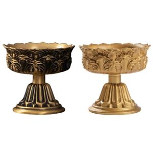 Polishing Brass Cup Buddhist Tibetan Lamp Holder Wedding Table Decoration