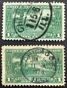 US 1925 Sc# 617 Lot of 2 Used Stamps Chicago Cancellation - Picture 1 of 1