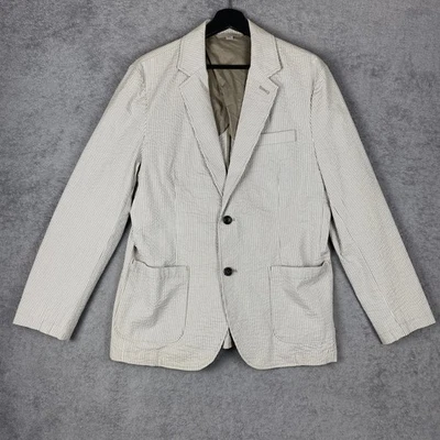 Blazer Goodfellow & Co Para Hombre Mediano Seersucker Rayas Kenwood 2 Botones Abrigo Deportivo Foto 1 de 4