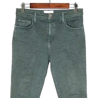 Current Elliott womens High Rise Stiletto jeans size 30 stretch green USA Made - Image 1 of 4