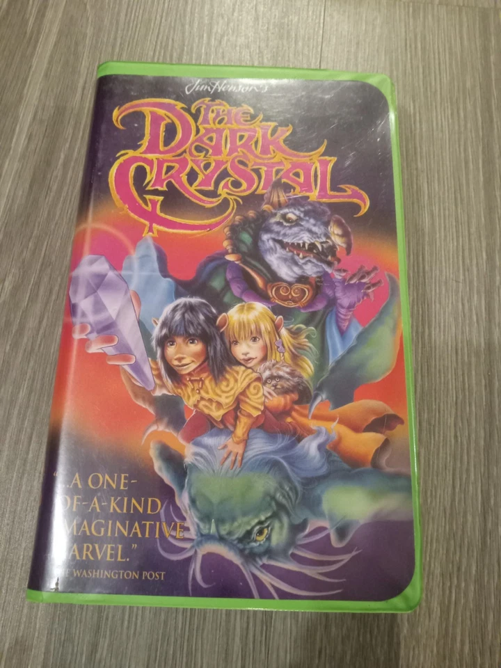 The Dark Crystal VHS Tape Jim Henson Adventure Cult Classic Clamshell Kids Foto 1 de 1