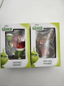 2x Kurt Adler The Grinch Stole Christmas Ornament 2007 Your a Sly One + Dog Lot - Picture 1 of 20