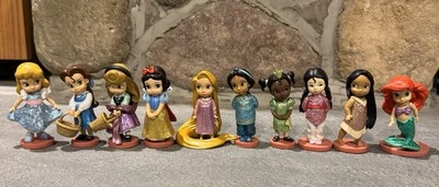 "Lote de 10 mini figuras de princesas brillantes de colección de animadores de Disney Store de 3""" Foto 1 de 4