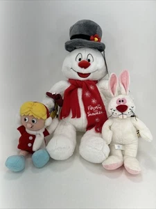 Lote de 3 peluches Build-A-Bear FROSTY THE SNOWMAN 18" Karen 9" y Hocus Pocus 11" - Imagen 1 de 10