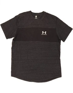 UNDER ARMOUR Mens T-Shirt Top XL Grey Colourblock Cotton AL05 - Picture 1 of 3