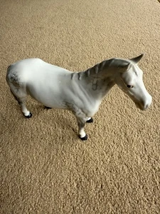 VINTAGE BESWICK HUNTSMAN'S HORSE in GREY GLOSS, Model No. 1484, PERFECT - Picture 1 of 5