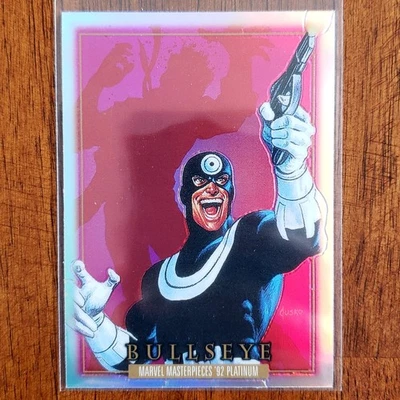 2024 Marvel Masterpieces 92 Platinum Bullseye # 19 Rainbow Base Paralela RARO Foto 1 de 2