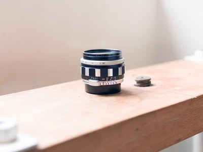 RARE/EARLY “ZEBRA” Asahi Pentax Auto Takumar 55mm f/1.8 / M42 Mount Superb Cond. - Image 1 of 4