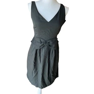 Moschino LBD klassisches Damen Kleid Plissee ärmellos schwarz Schleife Größe USA 4 - Bild 1 von 11