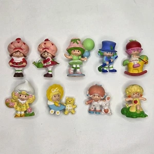 Strawberry Shortcake PVC Mini Figuren Lot 9 Vintage 80er Blueberry Lemon Cherry - Bild 1 von 11