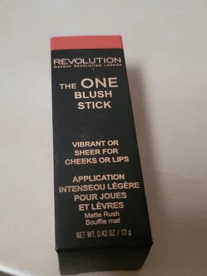 Makeup Revolution Fast Base Blush Stick – 0.49 oz – NEW – Cream Blush Stick – De - Image 1 of 4