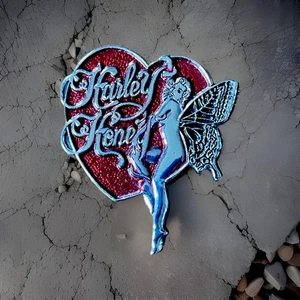 Vintage ‘Harley Honey’ Ladies Biker Pin Badge, Outlaw Nomad 1%, 13 DILLIGAF FTW. - Picture 1 of 13