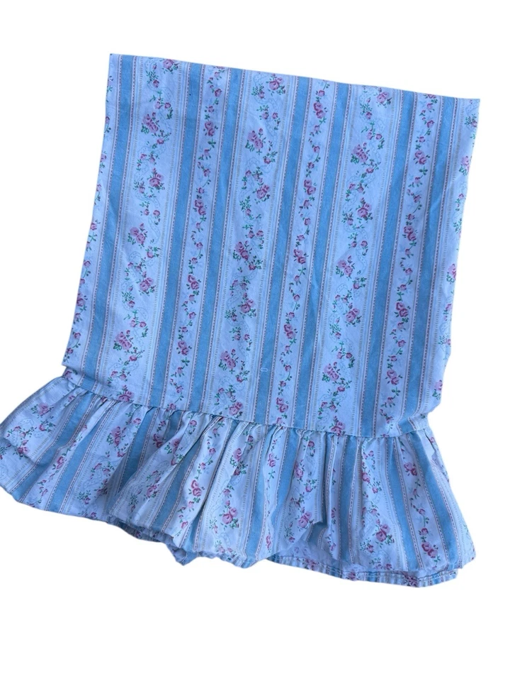 Funda de Almohada Ralph Lauren Años 80 King ROSALIE Volantes Floral Rayas EE. UU. Foto 1 de 4