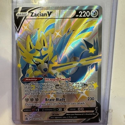 Zacian V (Shiny) SWSH292 SWSH: Sword & Shield Promo Cards Holo - Image 1 of 2
