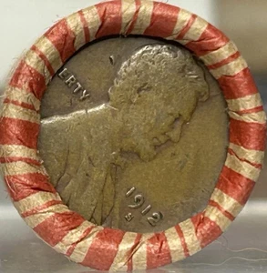 Unsearched Olde Estate Wheat Penny Roll-1912 S/1915 End Caps - Picture 1 of 2