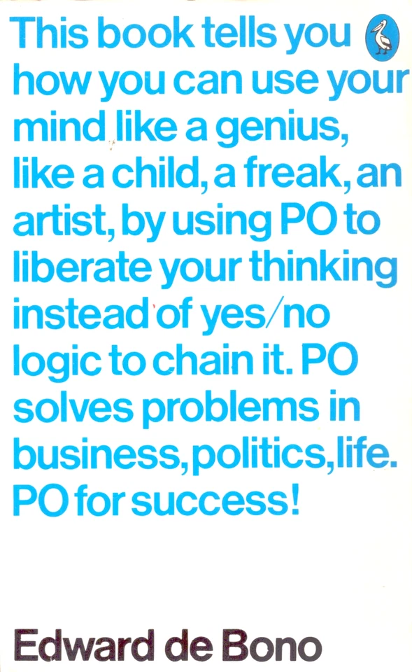 PO: Beyond Yes and No Edward de Bono Pelican Paperback New Way of Thinking - Image 1 of 1