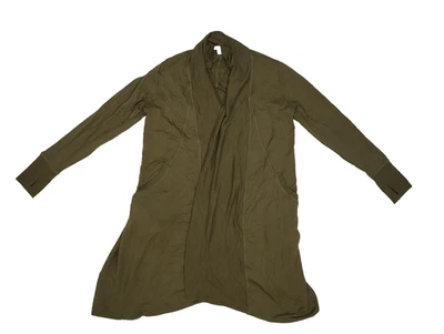 Cárdigan Athleta Mujer Grande Frente Abierto Ligero Cortina Bolsillos Tencel Modal Foto 1 de 4