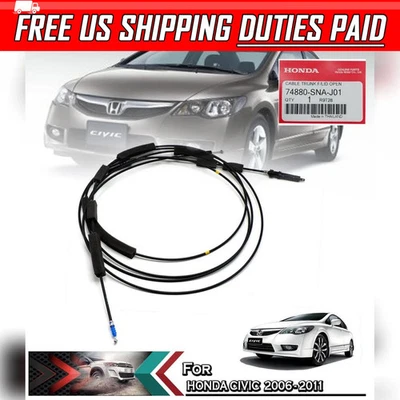 Кабель спуска двери топливного газа с открытой крышкой багажника для Honda Civic FD 2006-2011 - Изображение 1 из 4