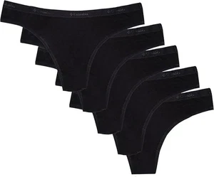 Columbia Damen 4-Wege Stretch Baumwolle Tanga 5er Pack Höschen NEU mit Etikett - Bild 1 von 8