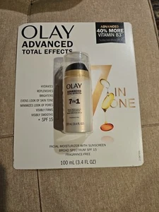 Olay Advanced Total Effects 3.4oz Anti-Aging Moisturizer SPF 15 Sunscreen New - Picture 1 of 1