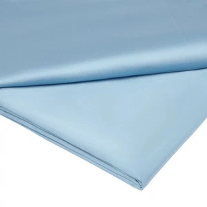 GINGERLILY SUMMERHILL KING FLAT SHEET SILK LIGHT BLUE - Picture 1 of 1