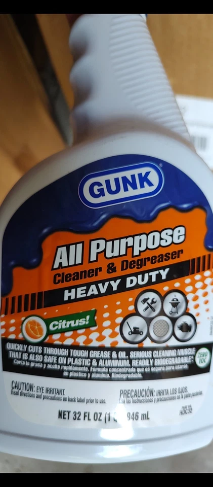 Case Of 6- Gunk 柑橘多表面发动机清洁剂和除油喷雾 32 液量盎司 — 第 1/4 张图片