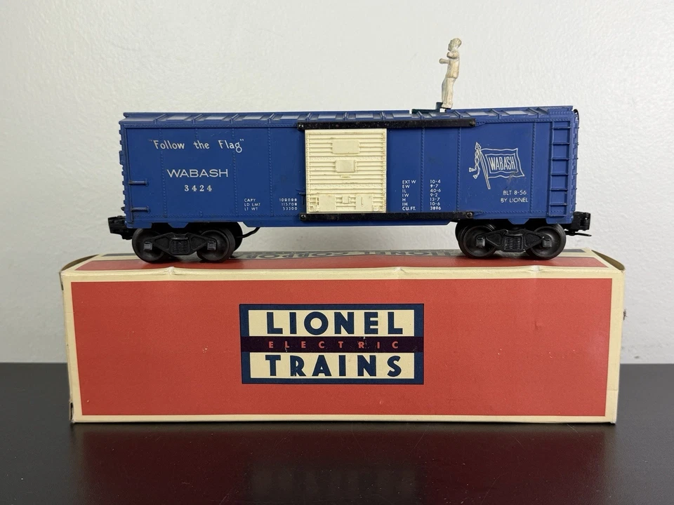 LIONEL No 3424 Dark Blue  Wabash Operating Brakeman OB 1956-58 - C-7 - Image 1 of 4