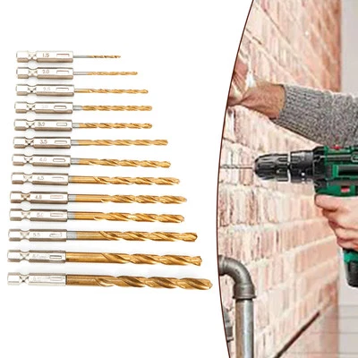 Hexagon Drill Bit HSS Drill Bit 13pcs High Speed Steel Tool Parts High Quality - Image 1 of 4