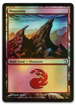 Mountain (40) #40 (Foil) (NM) Premium Deck Slivers PDS Magic MTG - Image 1 of 2