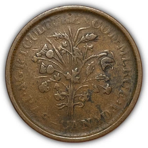 Lower Canada Montreal Half Penny B-694 Bank Token Very Fine VF Coin #24561 - Picture 1 of 3