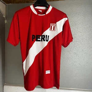 Retro Peru Futbol Fußball Trikot Erwachsene Large Ruiz Sport rot Football FPF - Bild 1 von 6