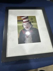 Mike Myers signed Foto Autogramm Austin Powers Katze im Hut gerahmt - Bild 1 von 5