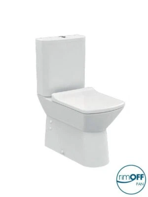 Rimova RIMLESS Closed Couple Combined Bidet Toilet With Soft Close Seat - Image 1 of 4