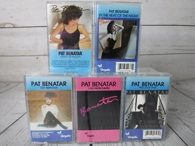 PAT BENATAR Cassette Tape Lot x5 Heat Crimes Precious Nervous Live Vintage Rock - Image 1 of 4