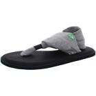 Sanuk Womens Yoga Sling 2 Gray Slingback Sandals Shoes 5 Medium (B,M)  7831