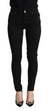 DOLCE & GABBANA Jeans Slim Fit Black Cotton Mid Waist Denim IT36/US2/XS RRP $650