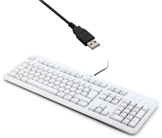 Deutsche HP USB Tastatur KU-1156, B6B64AA, P/N: 690499-041 ( grau ) - Bild 1 von 1
