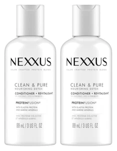 Acondicionador desintoxicante nutritivo Nexxus Clean & Pure, tamaño de viaje, 3 oz (paquete de 2) - Imagen 1 de 1