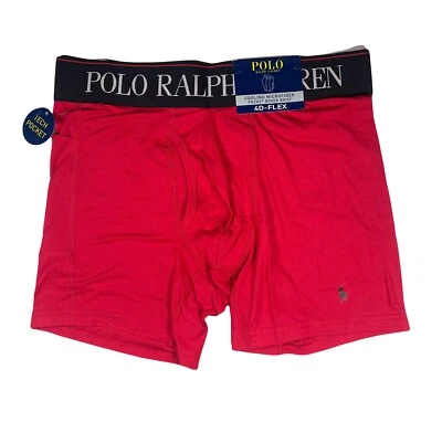 Polo Ralph Lauren nuevo con etiquetas. Calzoncillos boxer de bolsillo talla M. 4D-FLEX.  Rojo. Precio de venta sugerido por el fabricante $20,00 Foto 1 de 4