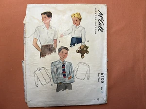 Camisa McCall patrón de costura 6108 para niños talla 2 corte completo - Imagen 1 de 4