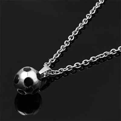 Moda Joyería Balón de Fútbol Colgante Collar Plata u Oro Colores 37-7 Foto 1 de 4
