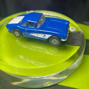 Vintage Blue Matchbox '62 Corvette Diecast Metal Car - CLEAN! - Picture 1 of 2