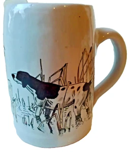 Seltener DDR-Bier-Krug "Jagdhund" , Steinzeug, 14 cm hoch - Bild 1 von 3