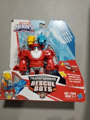 Playskool Heroes Transformers Rescue Bots HEATWAVE THE FIRE-BOT DRAGON Red 2017 - Image 1 of 2