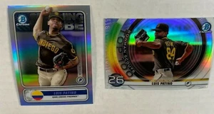 Luis Patino 2020 Bowman Spanning The Globe & Top 100 Inserts (2) Card Lot PADRES - Bild 1 von 5