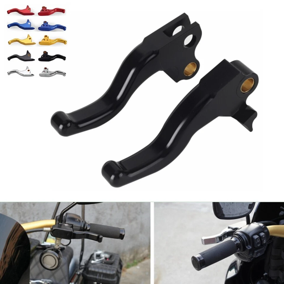 For Harley Sportster 1200 883 1996-2003 2-Finger Hand Brake Clutch Levers Set - Image 1 of 4