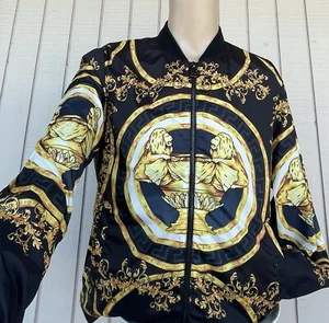Verso Greco Roman Print Light Weight  Jacket Urban Design,NWT $125,Gotty Style - Picture 1 of 5